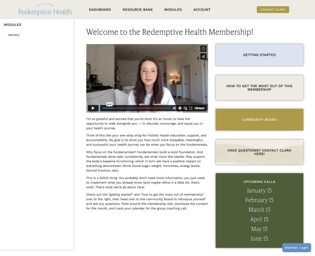 custom membership on wordpress