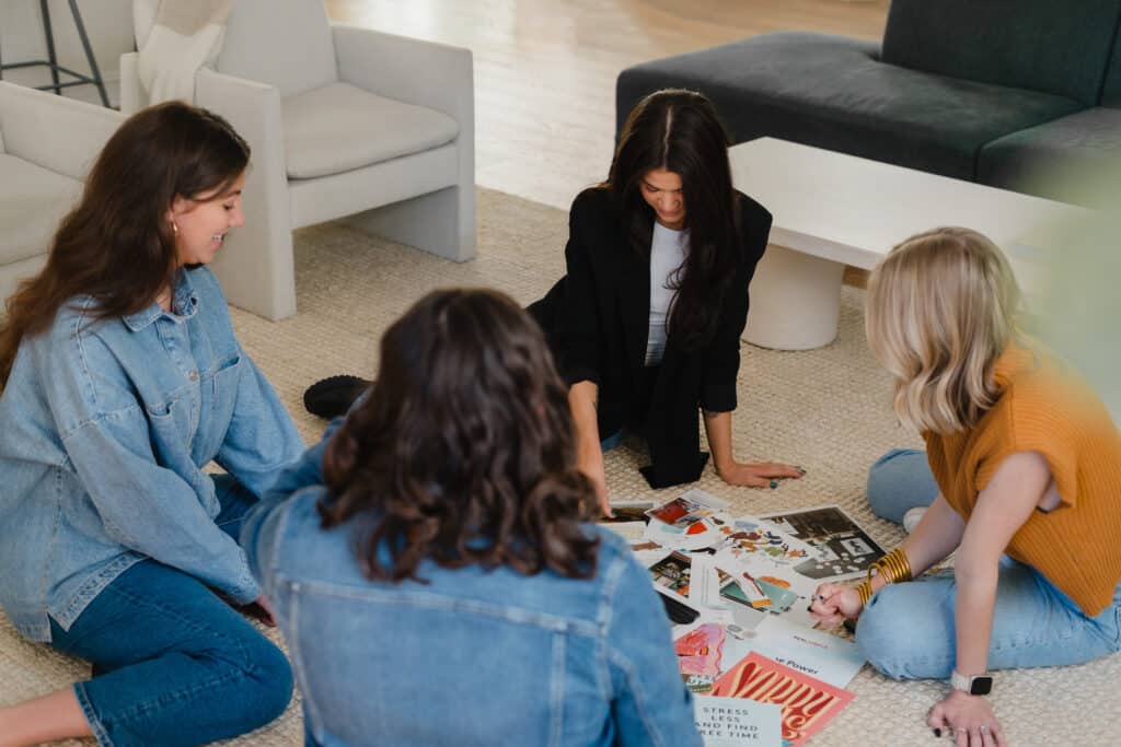 how to write content for a website through moodboarding