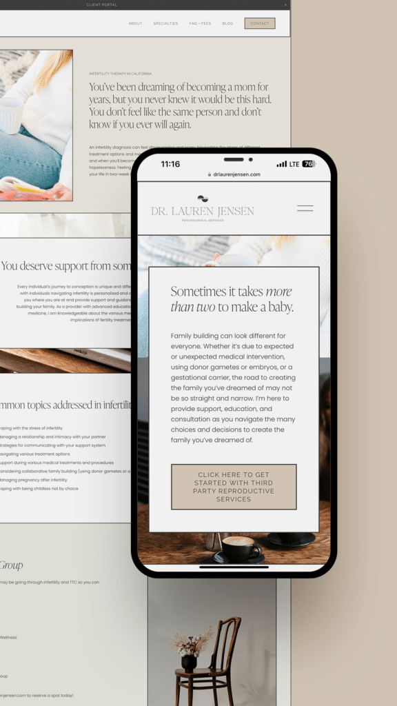 dr. lauren jensen psychologist website about page