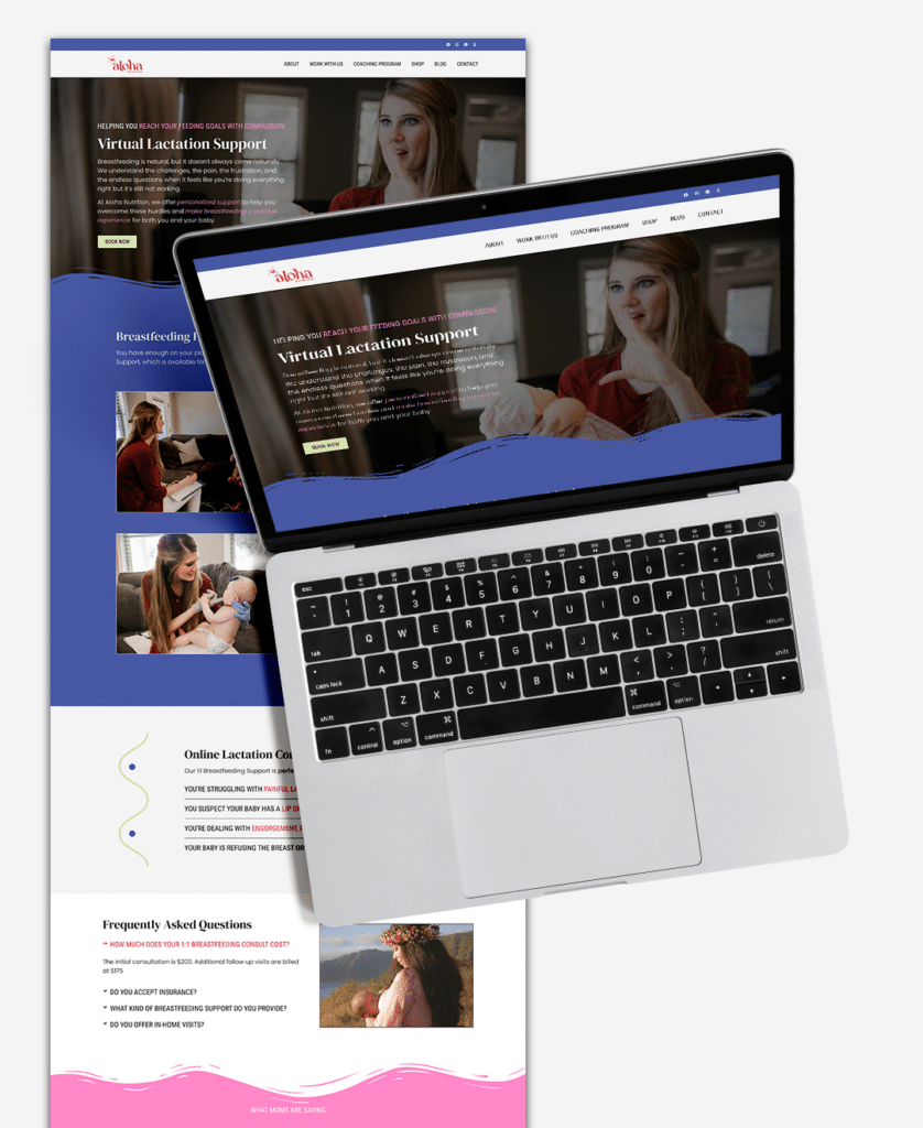 homepage design by chloe creative