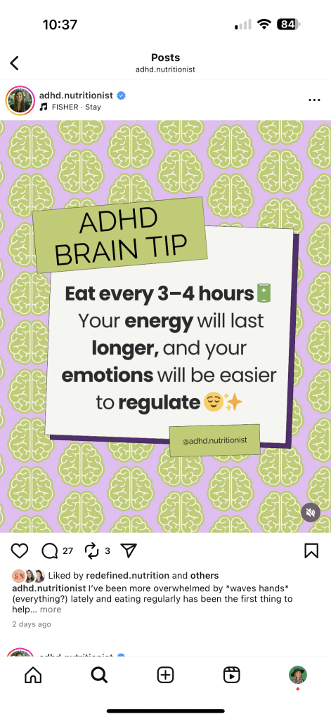 after branding for adhd nutritionist